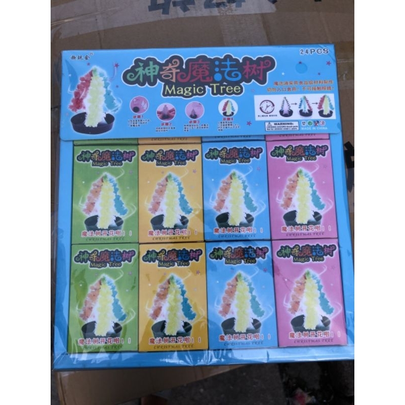 Cây thông noel - Set làm cây thông noel, hoa anh đào bằng giấy thần kì - đồ chơi cây thông nở tuyết - quà giáng sinh