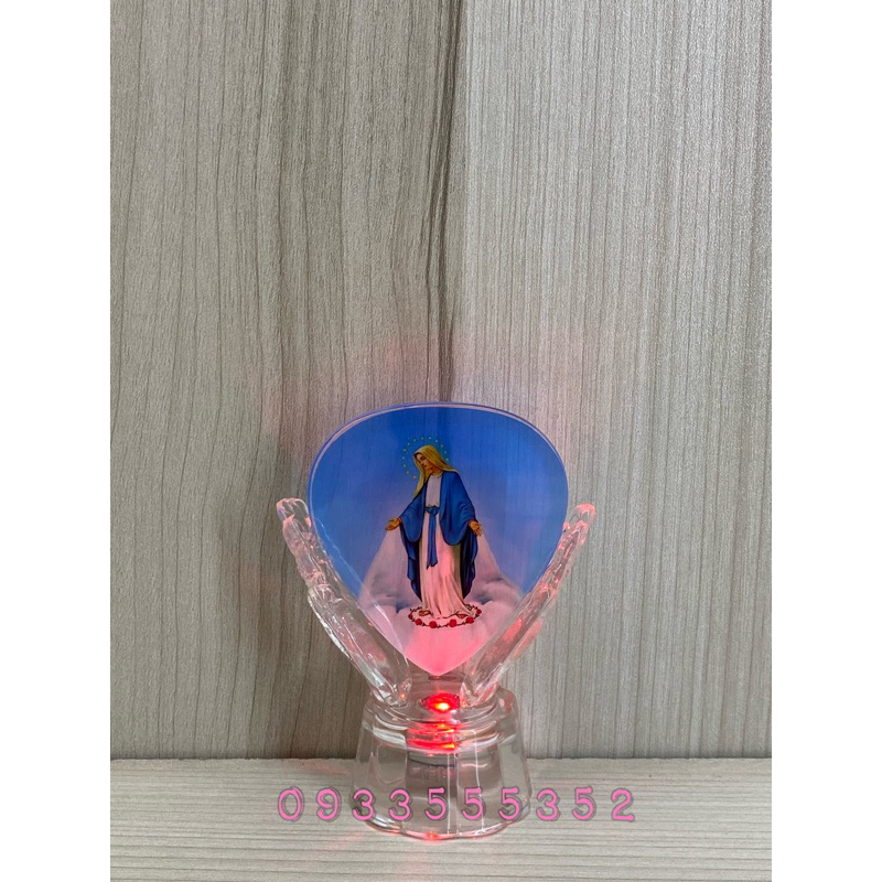 Tượng pha lê Công Giáo hình Đức Mẹ Ban Ơn