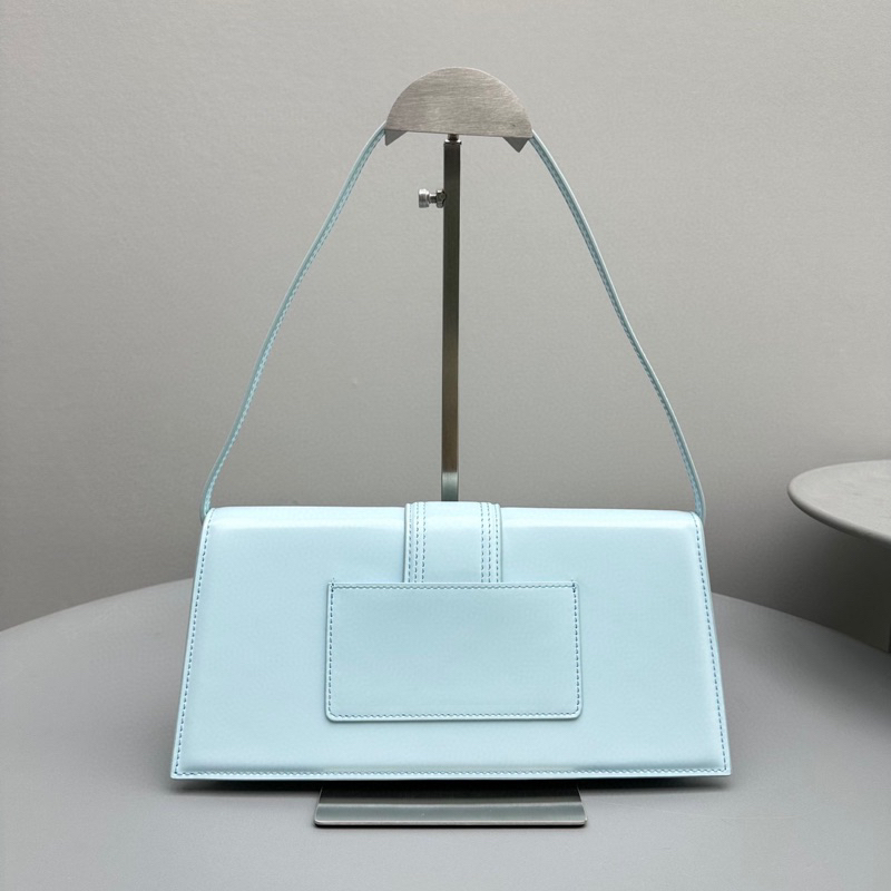 Túi xách Jacquemus Le Bamnino Long Mẫu Mới 2023 Nhập Khẩu Da Bê Nguyên Miếng Lót Trong Cotton, Phần Cứng Bền Bỉ