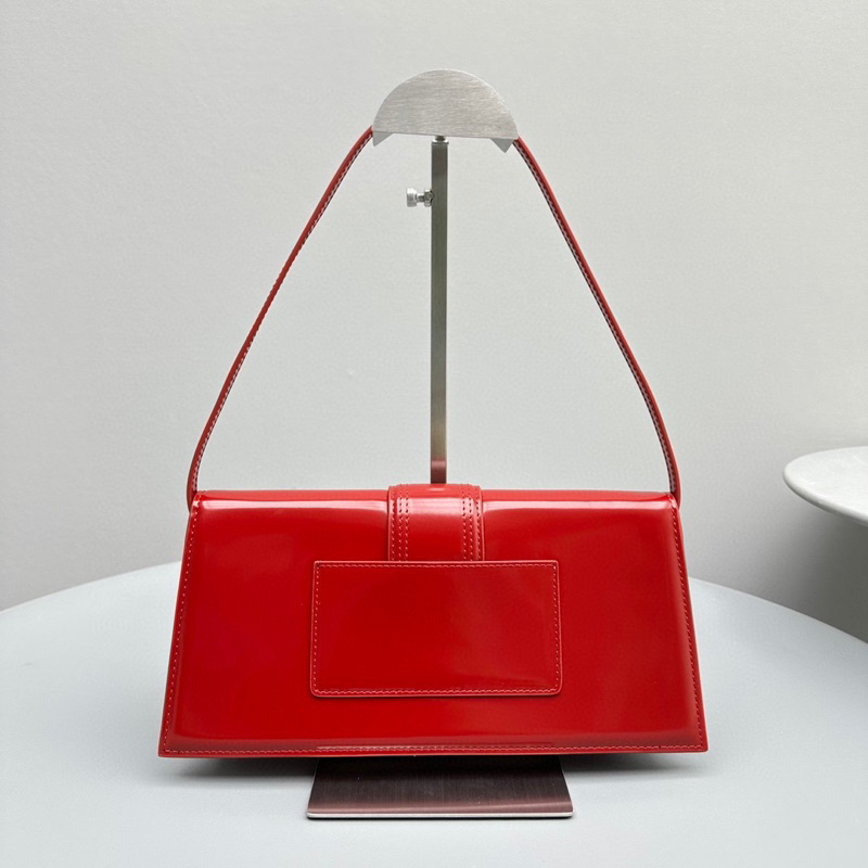 Túi xách Jacquemus Le Bamnino Long Mẫu Mới 2023 Nhập Khẩu Da Bê Nguyên Miếng Lót Trong Cotton, Phần Cứng Bền Bỉ