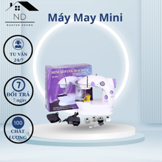 Máy May Gia Đình Mini CMD - Máy Khâu Mini Để Bàn Kèm Bàn Đạp Chính Hãng Bảo Hành 12 Tháng
