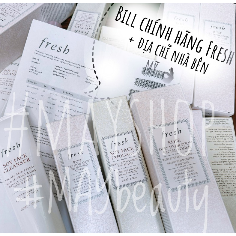 [Bill USA] Fresh Chăm Sóc Dưỡng Da Hoa Hồng Fresh Rose Deep Hydration
