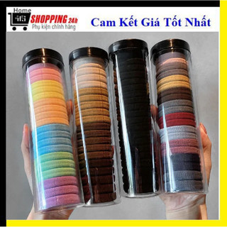 Set 20 thun buộc tóc, hộp 20 thun dày cột tóc nhiều màu
