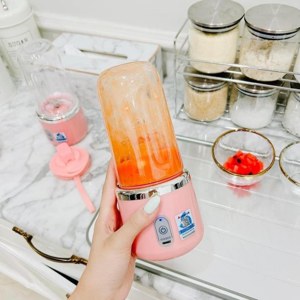 Máy Xay Sinh Tố Cầm Tay Sạc Điện - Máy Say Sinh Tố Đa Năng 300ml