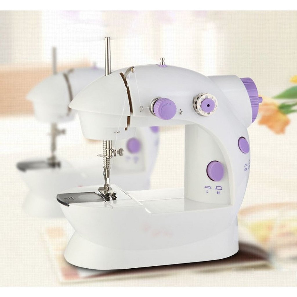 Máy May Để Bàn - Máy Khâu Mini Có Đèn Led Gia Đình Hỗ Trợ May Vá SIêu Tiện Lợi