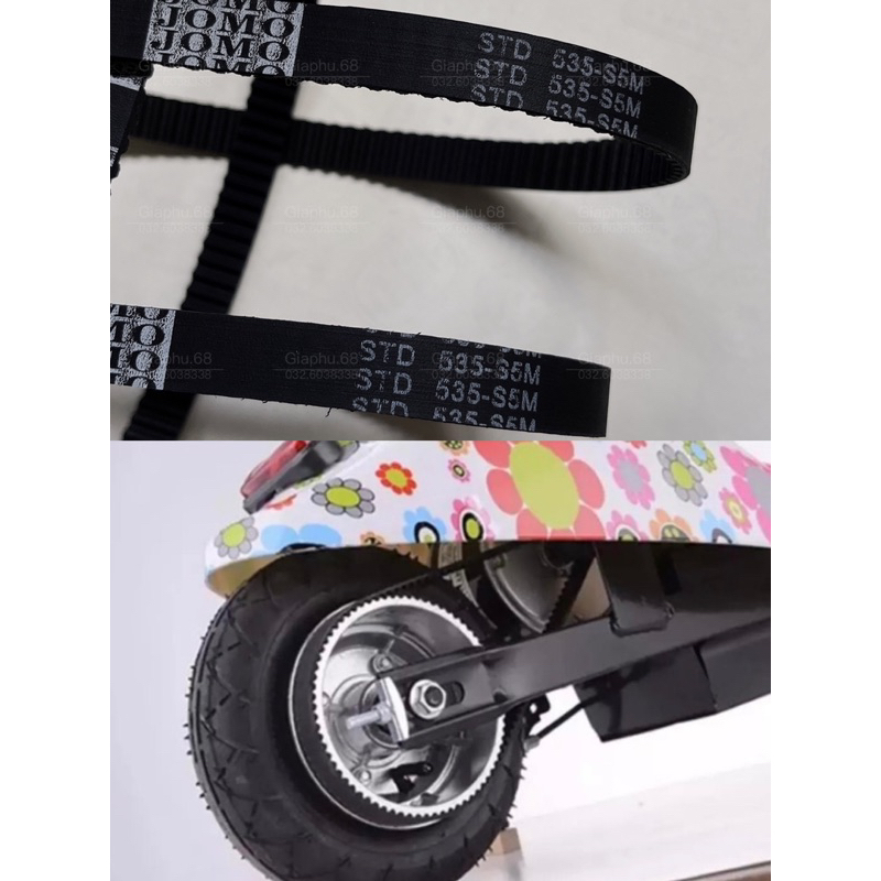 Dây curoa xe điện mini E-scotter dành cho bánh 8 inch  | Chất lượng tốt |