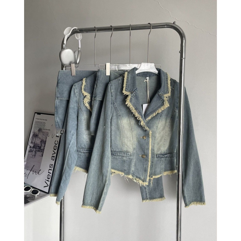 SET JEAN QUẦN GIẢ VÁY