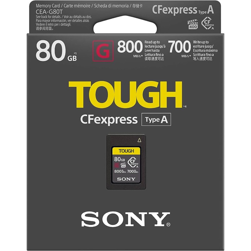 Thẻ nhớ Sony Tough 80GB CFexpress Type A CEA-G80T