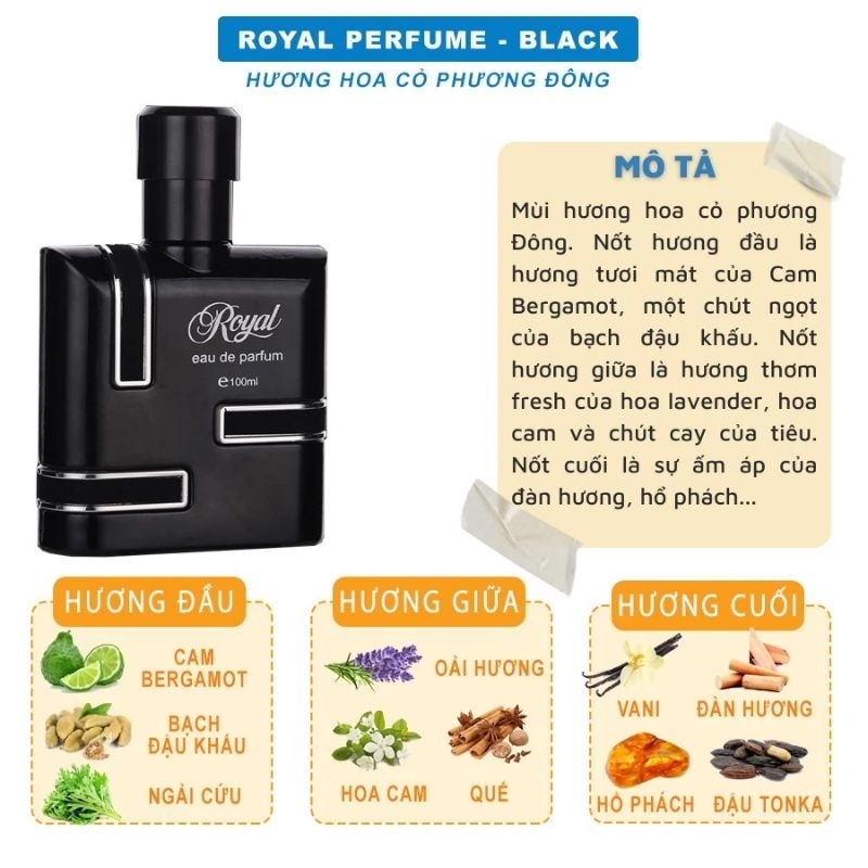 Nước hoa Royal Parfum đen chai 100ml