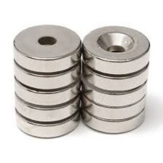 Nam châm viên đất hiếm 20x4 lỗ 5mm