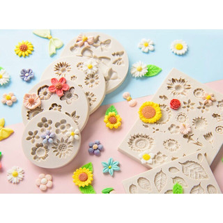 Tổng hợp silicon lá, hoa làm xôi đậu, fondant mẫu mới