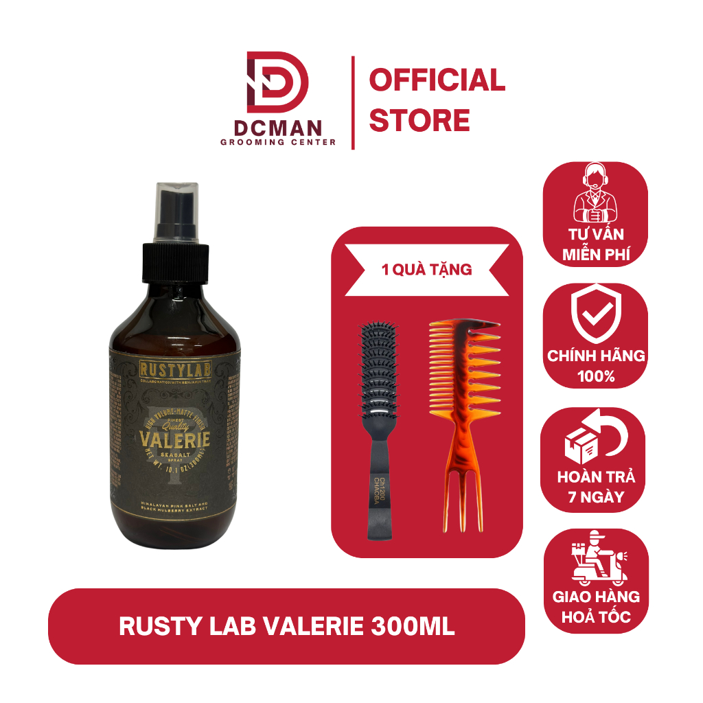 Xịt Dưỡng Tạo Kiểu Rusty Lab Valerie 300ML