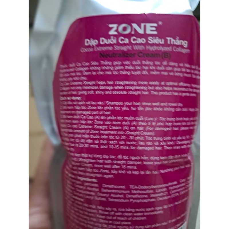 KEM DUỖI TÓC COLLAGEN  ZONE 500ML X 2