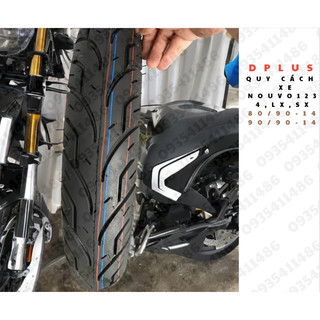 Lốp Xe Máy 100/80-16 Cở Lớn cho Nouvo, Hayate Chính Hãng DPLUS