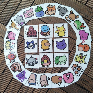 Hình Xăm 1K Pokemon 4x6cm siêu cute