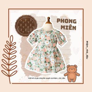 [Tiệm nhà Đậu - Phong Miên] - đầm cotton bé gái thiết kế