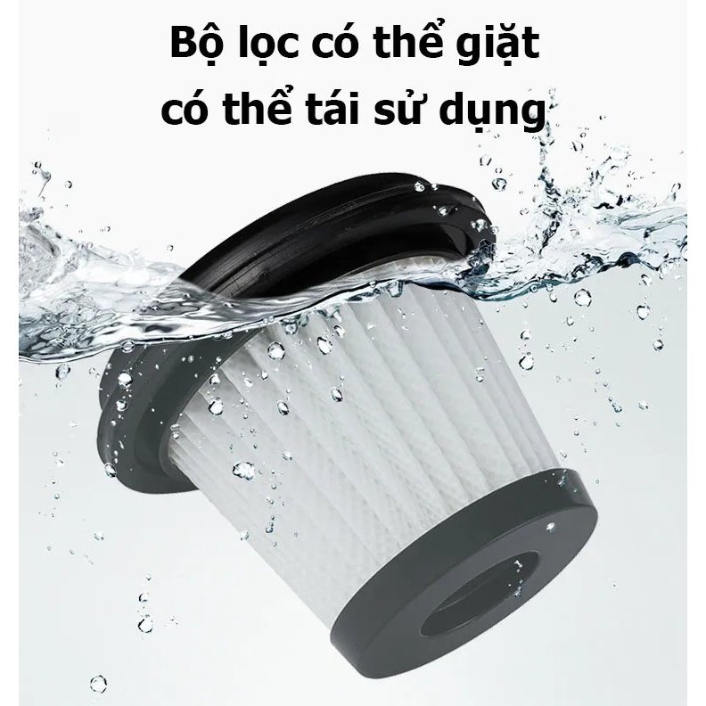 Máy Hút Bụi Cầm Tay Không Dây Siêu Mini Lực Hút Cực Mạnh - Máy Hút Bụi Ôtô Đa Năng Tiện Lợi