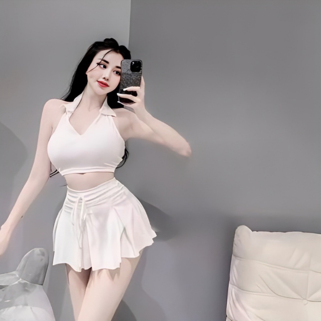 Đầm Body 2 Dây To Kèm Chân Váy Siêu Gợi Cảm, Váy Đầm Đi Chơi Cá Tính Quyến Rũ Thời Trang Cao Cấp MINION D016