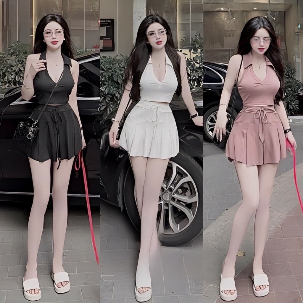 Đầm Body 2 Dây To Kèm Chân Váy Siêu Gợi Cảm, Váy Đầm Đi Chơi Cá Tính Quyến Rũ Thời Trang Cao Cấp MINION D016