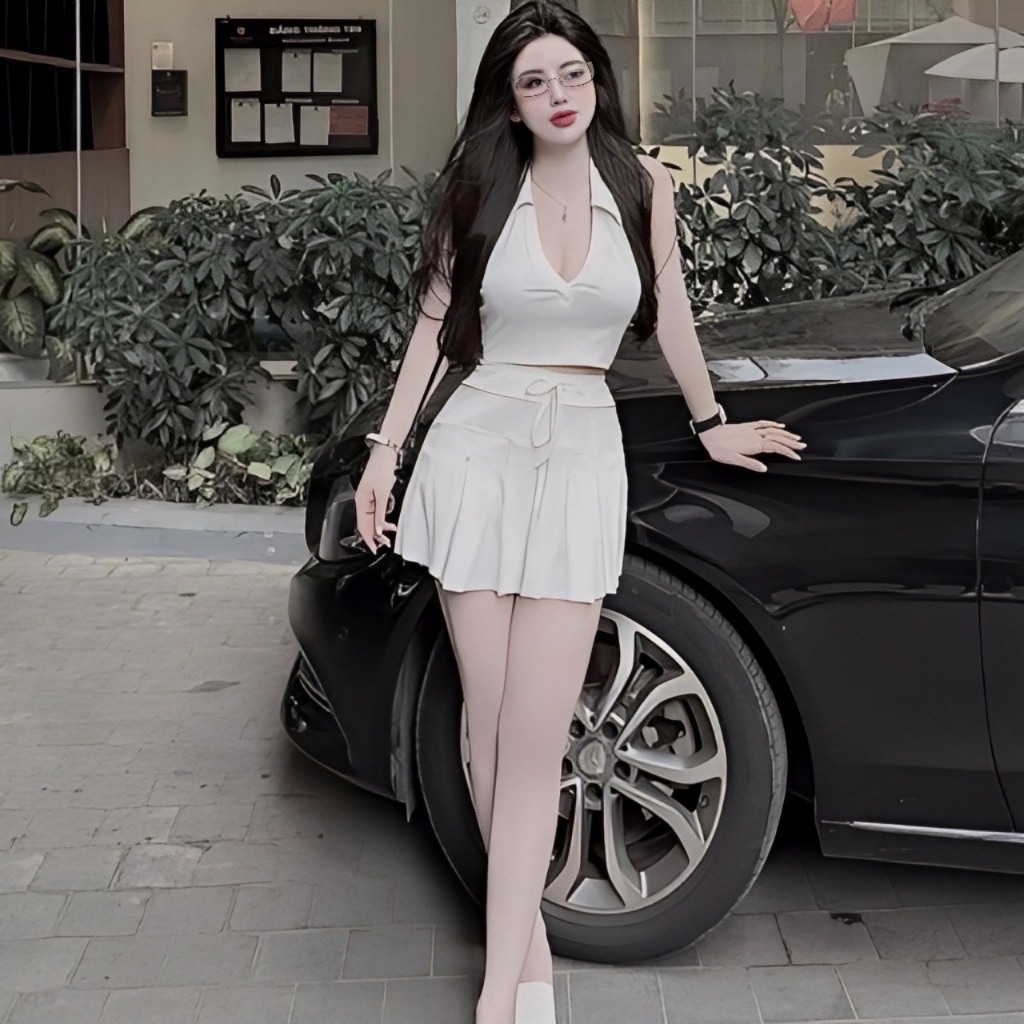 Đầm Body 2 Dây To Kèm Chân Váy Siêu Gợi Cảm, Váy Đầm Đi Chơi Cá Tính Quyến Rũ Thời Trang Cao Cấp MINION D016