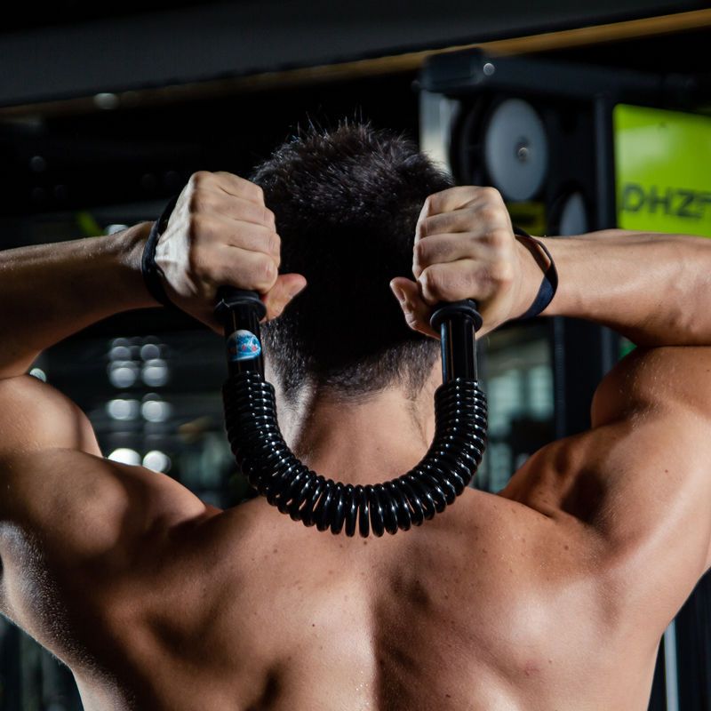 Gậy Lò Xo Tập Cơ Tay JESSE Lực 20kg, 30kg, 40kg, 50kg, 60kg Thép Pha Cacbon Ổn Định Có Dây Đeo.Hàng Chính Hãng.