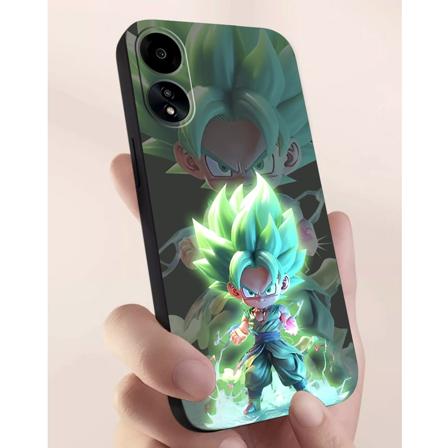 Ốp lưng Oppo A38, A58, A78, A98 5G cạnh viền vuông, có bảo vệ camera in hình ONE PIECE, GOKU