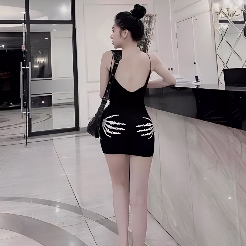 Đầm Body 2 Dây Thời Trang, Váy Đầm Nữ Đi Chơi Họa Tiết Mới Thời Trang Cao Cấp Cá Tính Năng Động Phong Cách MINION D022