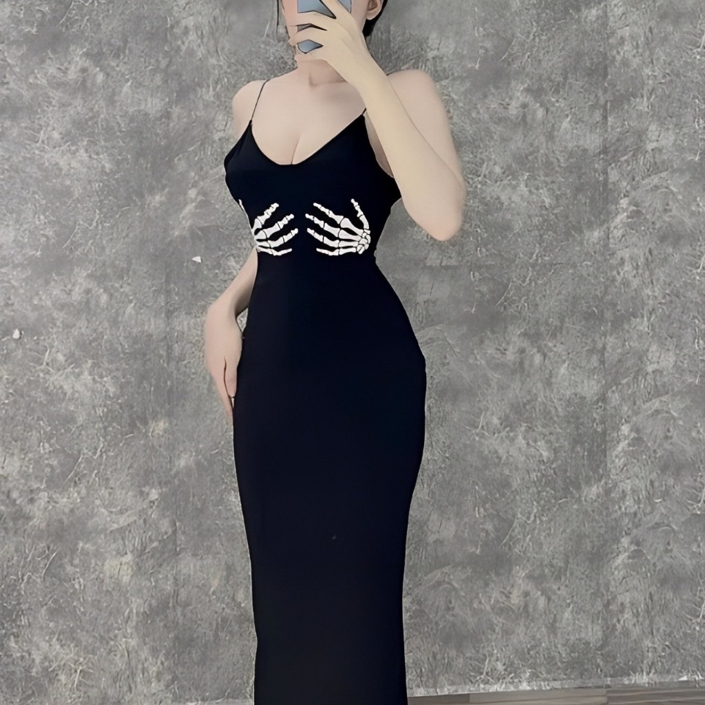 Đầm Body 2 Dây Thời Trang, Váy Đầm Nữ Đi Chơi Họa Tiết Mới Thời Trang Cao Cấp Cá Tính Năng Động Phong Cách MINION D022