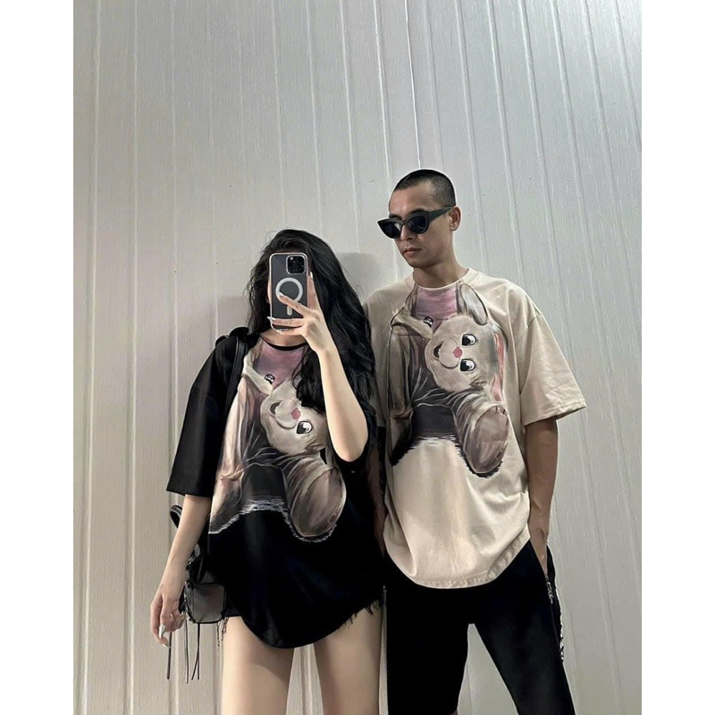 Áo phông thỏ siêu hót - 2 màu