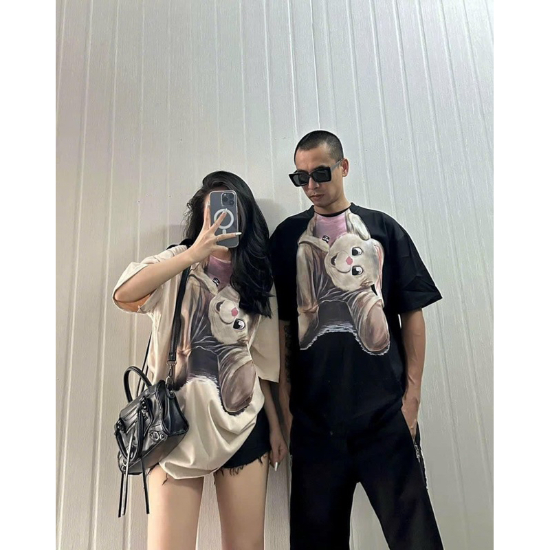 Áo phông thỏ siêu hót - 2 màu