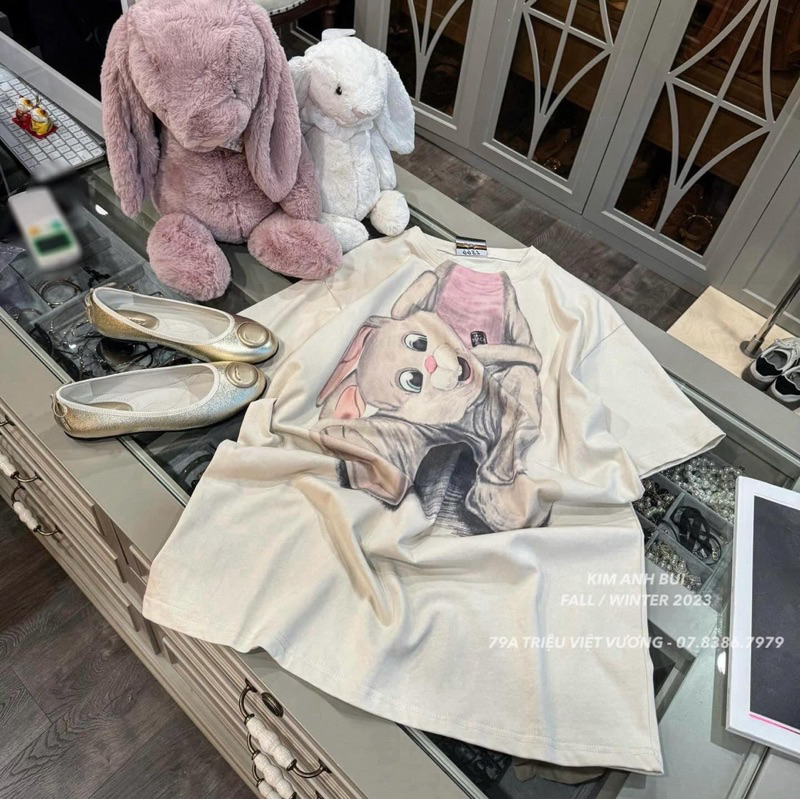 Áo phông thỏ siêu hót - 2 màu