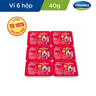 Sữa đặc có đường ông thọ đỏ - vỉ 6 hộp x 40g