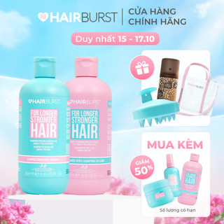 Set gội xả HAIRBURST kích thích tóc mọc dài hơn chắc khỏe hơn 350ml/chai