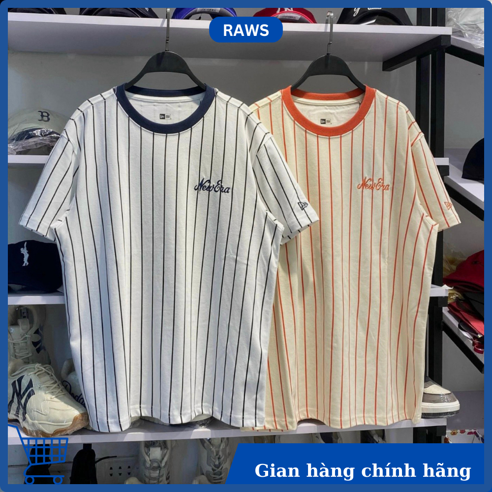 Áo New Era kẻ sọc logo thêu chính hãng - 12845009/11860029