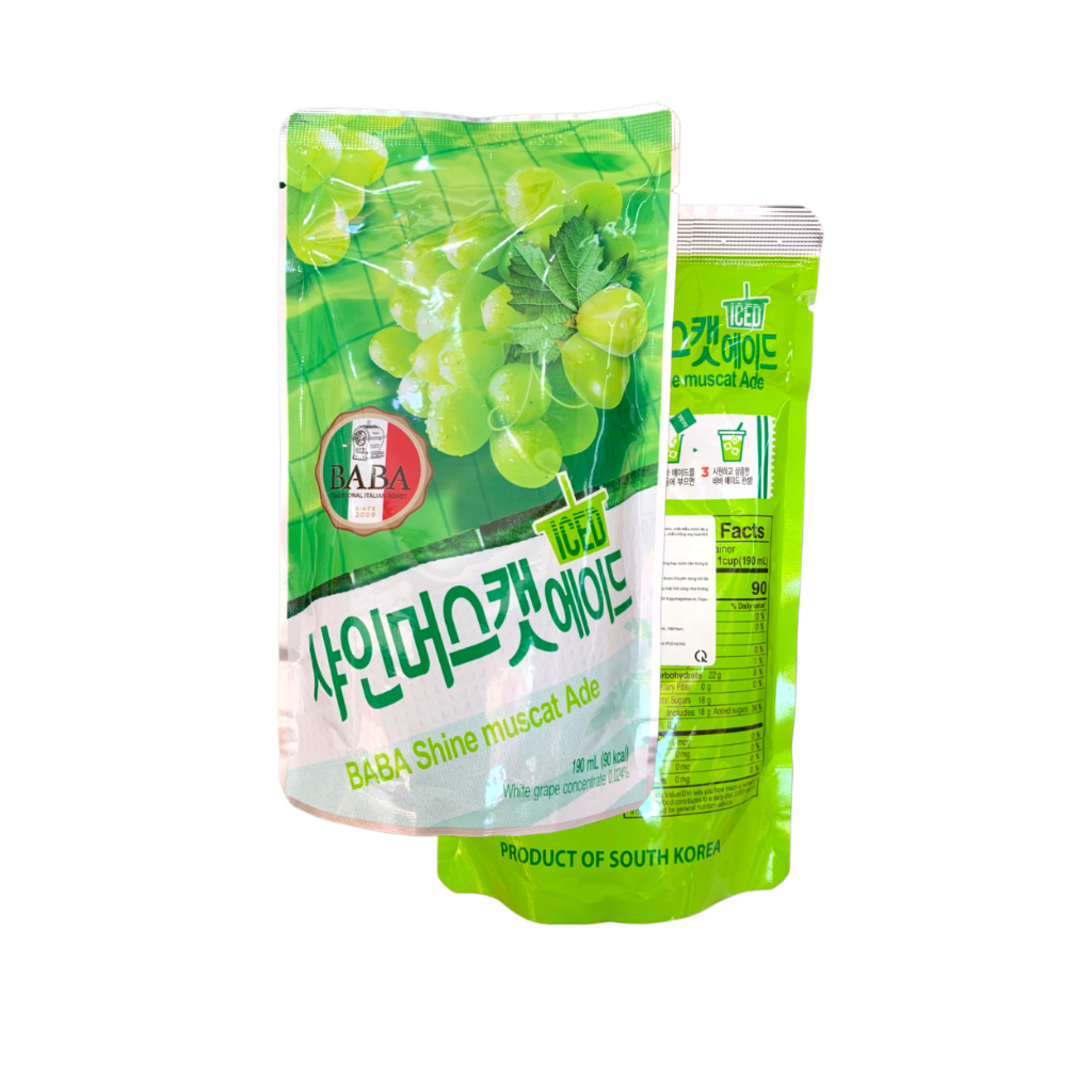 Nước trái cây và Cà Phê Baba Wongjin Hàn Quốc túi 190ml