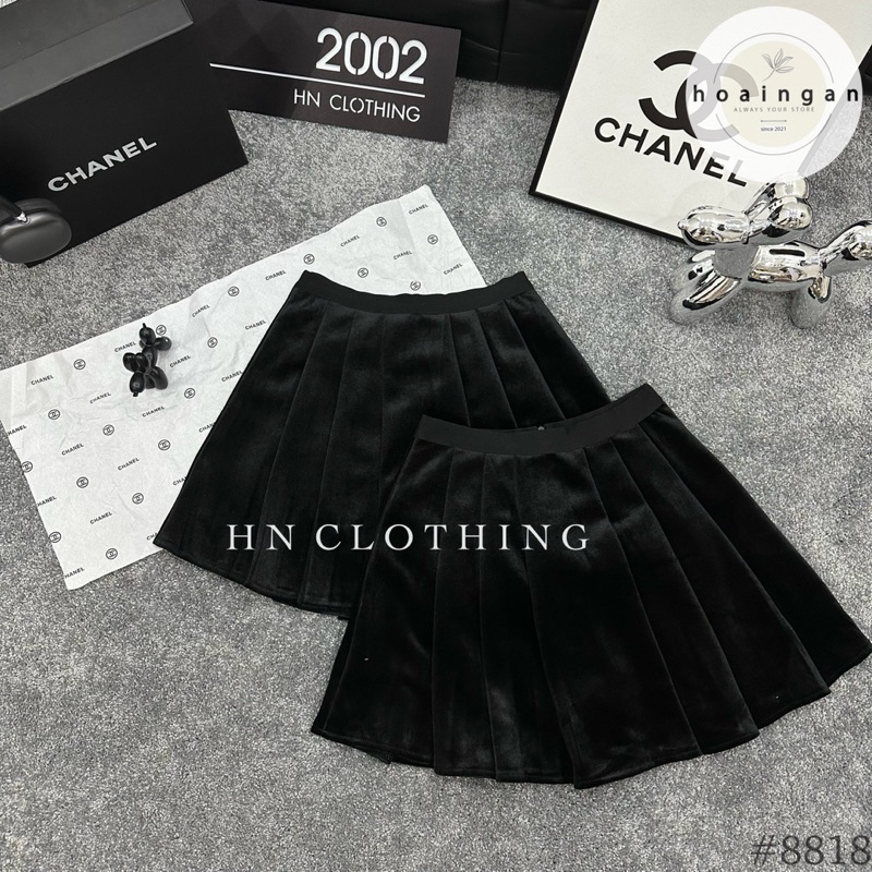 CHÂN VÁY NHUNG XOÈ DÁNG MINI CẠP BÓNG HÀNG QC MS17268