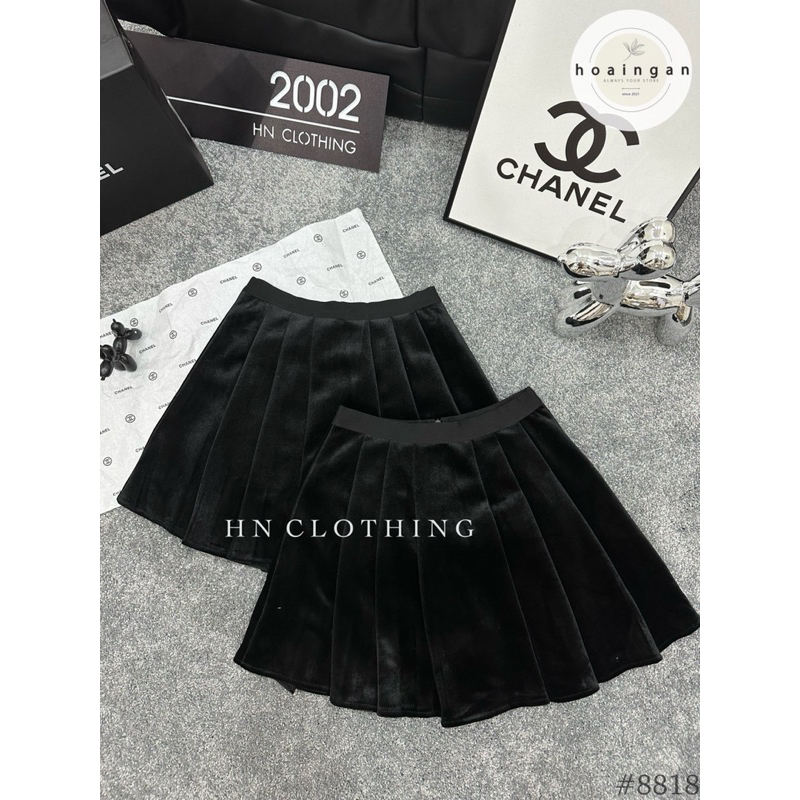 CHÂN VÁY NHUNG XOÈ DÁNG MINI CẠP BÓNG HÀNG QC MS17268