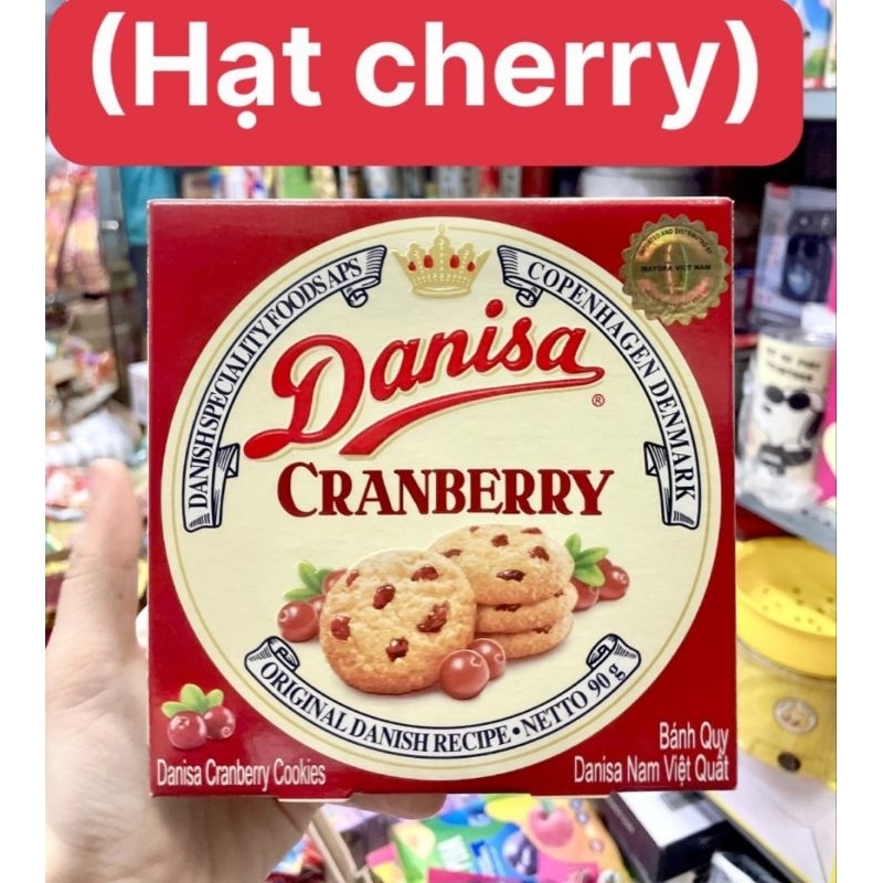 Bánh qui Danisa nam việt quất hạt điều