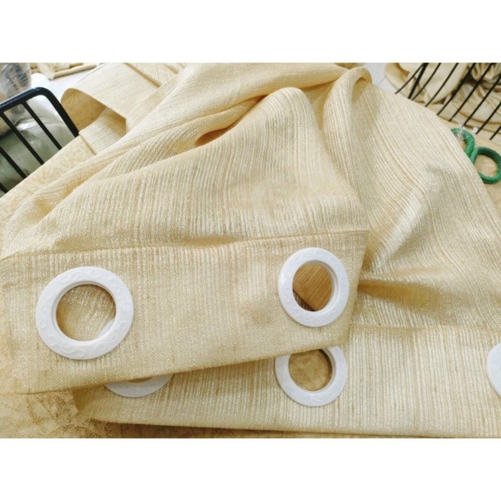 Rèm Spa ngăn giường giá rẻ , Rèm voan màu vàng tươi sáng, Rèm trang trí Spa nhiều kích thước