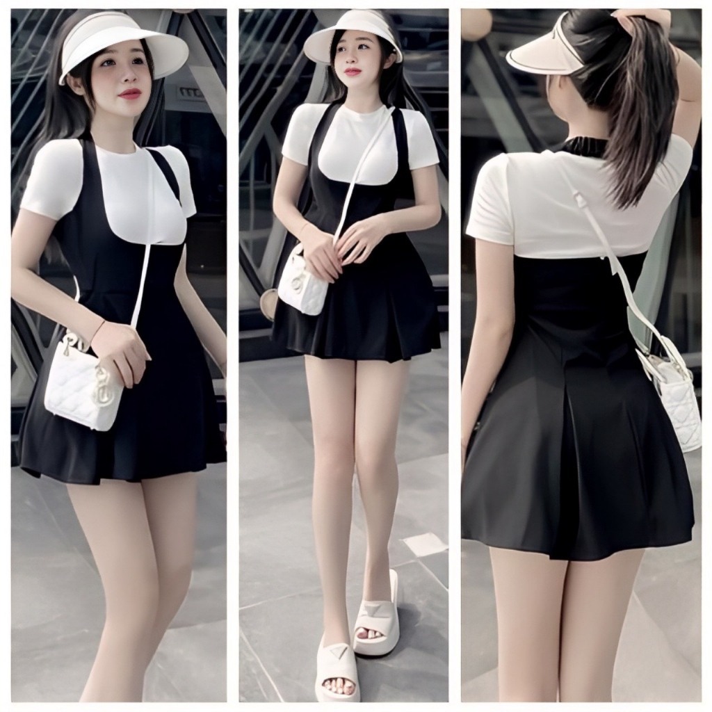 Đầm Body Maxi Bánh Bèo Siêu Cuốn Hút, Váy Đầm Nữ Thời Trang Hot Hit Dáng Ngắn Phối Áo Thiết Kế Sexy Đi Chơi MINION D051