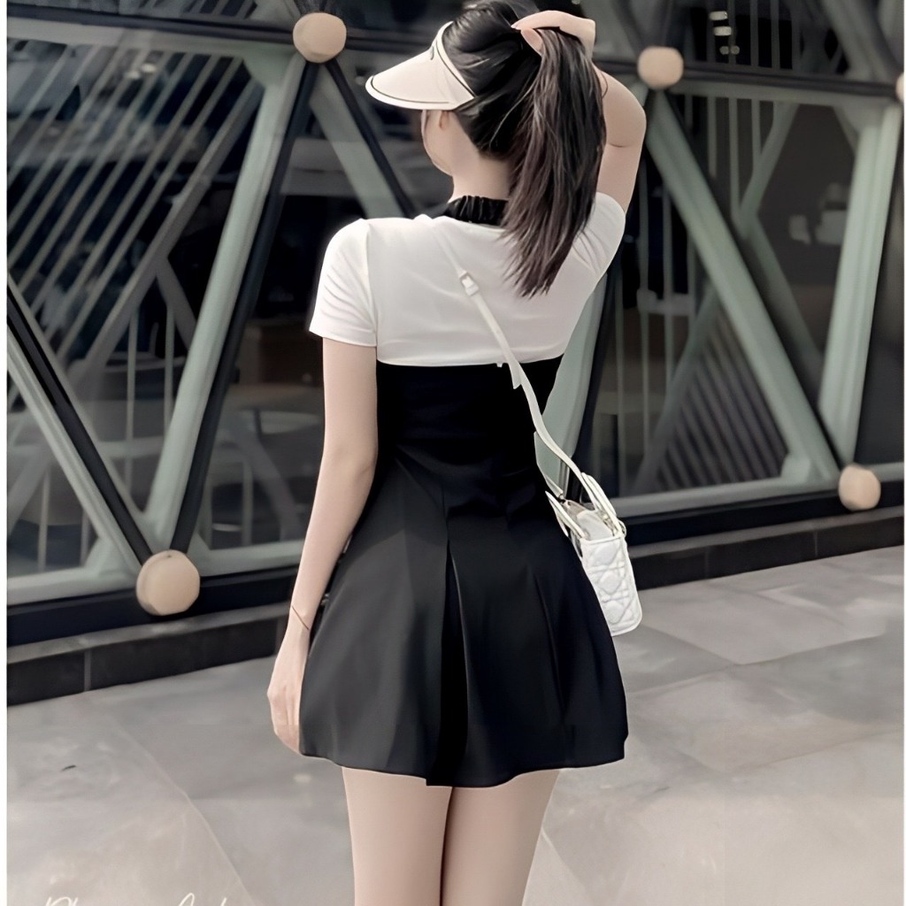 Đầm Body Maxi Bánh Bèo Siêu Cuốn Hút, Váy Đầm Nữ Thời Trang Hot Hit Dáng Ngắn Phối Áo Thiết Kế Sexy Đi Chơi MINION D051