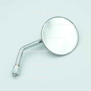 01 gương chiếu hậu tròn phẳng mini inox