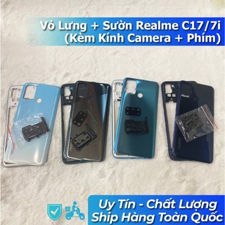 Vỏ Lưng + Viền Realme C17/7i (Kèm kính Camera + Phím)