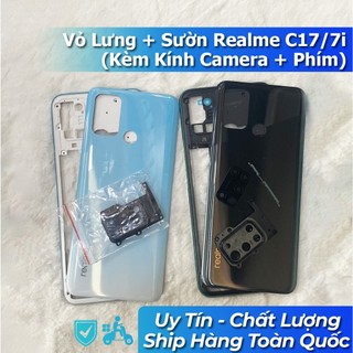 Vỏ Lưng + Viền Realme C17/7i (Kèm kính Camera + Phím)