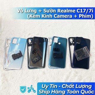 Vỏ Lưng + Viền Realme C17/7i (Kèm kính Camera + Phím)