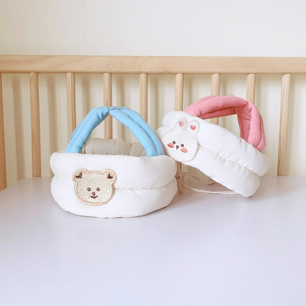 Mũ bảo vệ đầu cho bé Monona tập đi, tập bò chống va đập mạnh có quai dán siêu dính