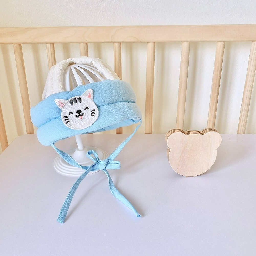Mũ bảo vệ đầu cho bé Monona tập đi, tập bò chống va đập mạnh có quai dán siêu dính