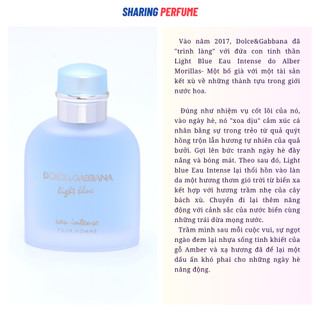 💥Sharingperfume - Nước hoa D&G Light blue Intense Men