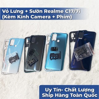 Vỏ Lưng + Sườn Realme C17/7i (Kèm kính Camera + Phím)