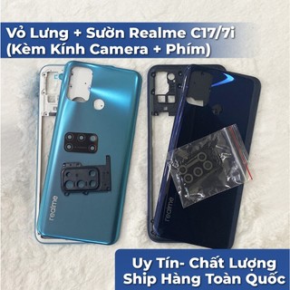 Vỏ Lưng + Sườn Realme C17/7i (Kèm kính Camera + Phím)
